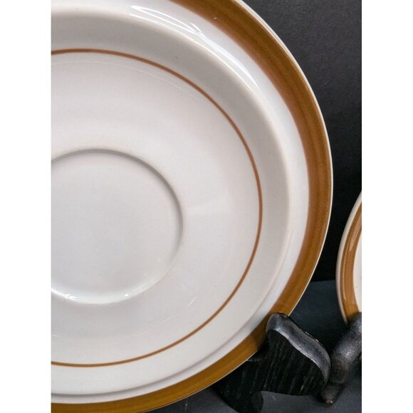 Brown Monterrey Stoneware by MSI Japan 1 Coffee Cup and 4 Saucers - Picture 3 of 10